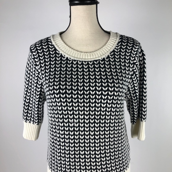 Banana Republic Short Sleeve Herringbone Sweater - Picture 4 of 6